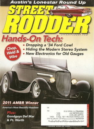 STREET RODDER 2011 AUG - CHOP A SHOEBOX FORD, ELECTRONICS FOR OLD GAUGES
